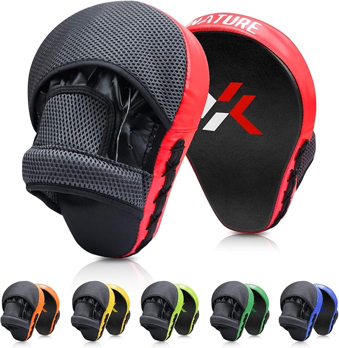 Boxing and MMA Punching Mitts - Hook & Jab Pads, Focus Punch Mitts, Target Focus Pads, and Kick Shield for Muay Thai Training