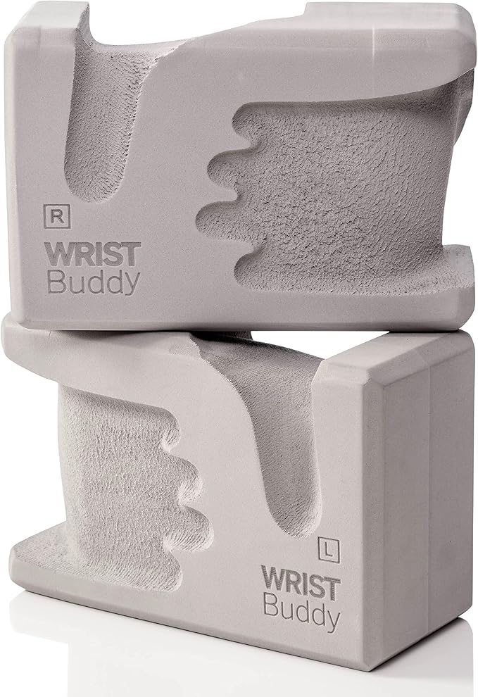 WRIST Buddy® Yoga Blocks 2 Pack | Reduces and Prevents Wrist Pain, Enhances Comfort Stability and Grip Strength on the Blocks | Hand-Shaped Blocks | EVA Yoga Accessories Set | Best Gifts for Yoga