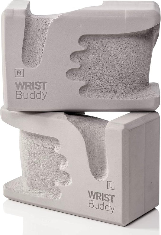 WRIST Buddy® Yoga Blocks 2 Pack | Reduces and Prevents Wrist Pain, Enhances Comfort Stability and Grip Strength on the Blocks | Hand-Shaped Blocks | EVA Yoga Accessories Set | Best Gifts for Yoga