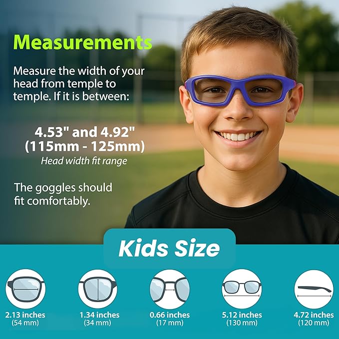 BLUE CUT Sports Protection Goggles, Photochromic Lenses Safety Glasses for Basketball, Pickleball and Outdoor Sports