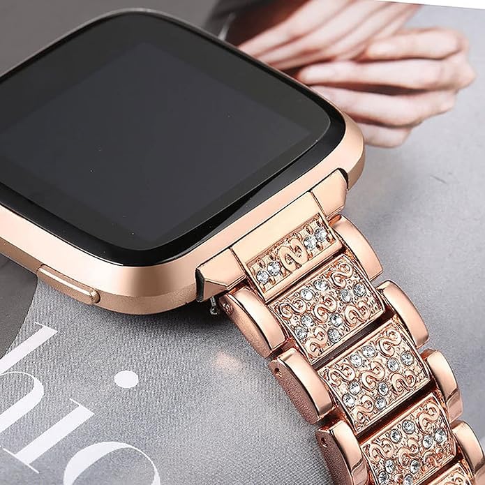 22mm Women's Jewelry Bling Diamond Metal Dressy Strap, Adjustable Replacement Strap Accessories Compatible for GTX12, T60 Smart Watches