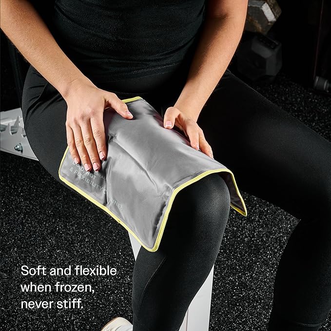 Hot & Cold Reusable Gel Packs (Large, 2 Pack) Flexible Soft Compress - Ice & Heat Therapy for Injuries, Back, Shoulder, Hip, Knee, Joint Pain, Swelling, Bruises, Post Surgery - Sport Temp
