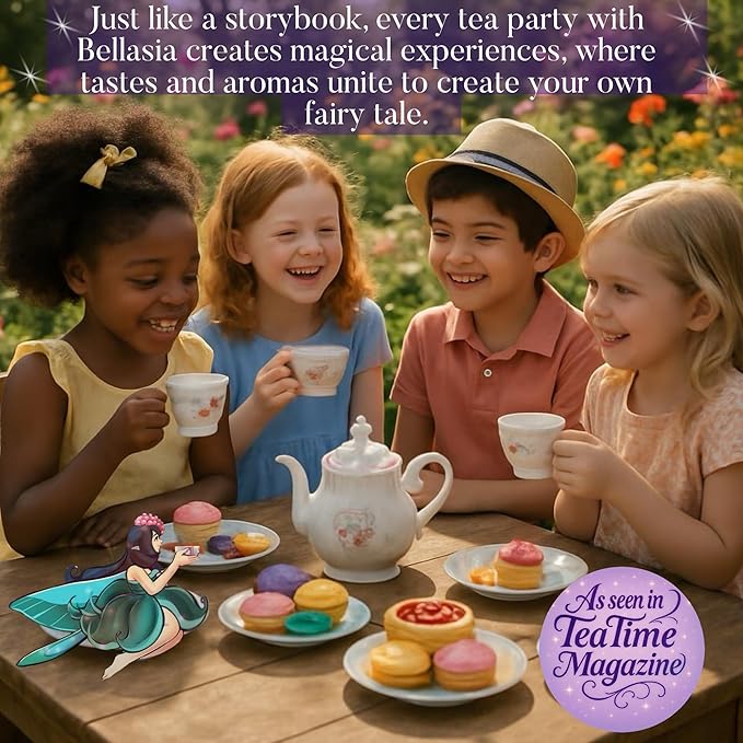 Bellasia Tea Could Catcher for Kids Using Real Fruit Pieces - Caffeine Free Herbal Tea Blend with Real Ingredients & Balanced Flavor- Add Loose Leaf Tea to Your Child’s Routine for A Fun & Tasty Drink. 20-25 Cups