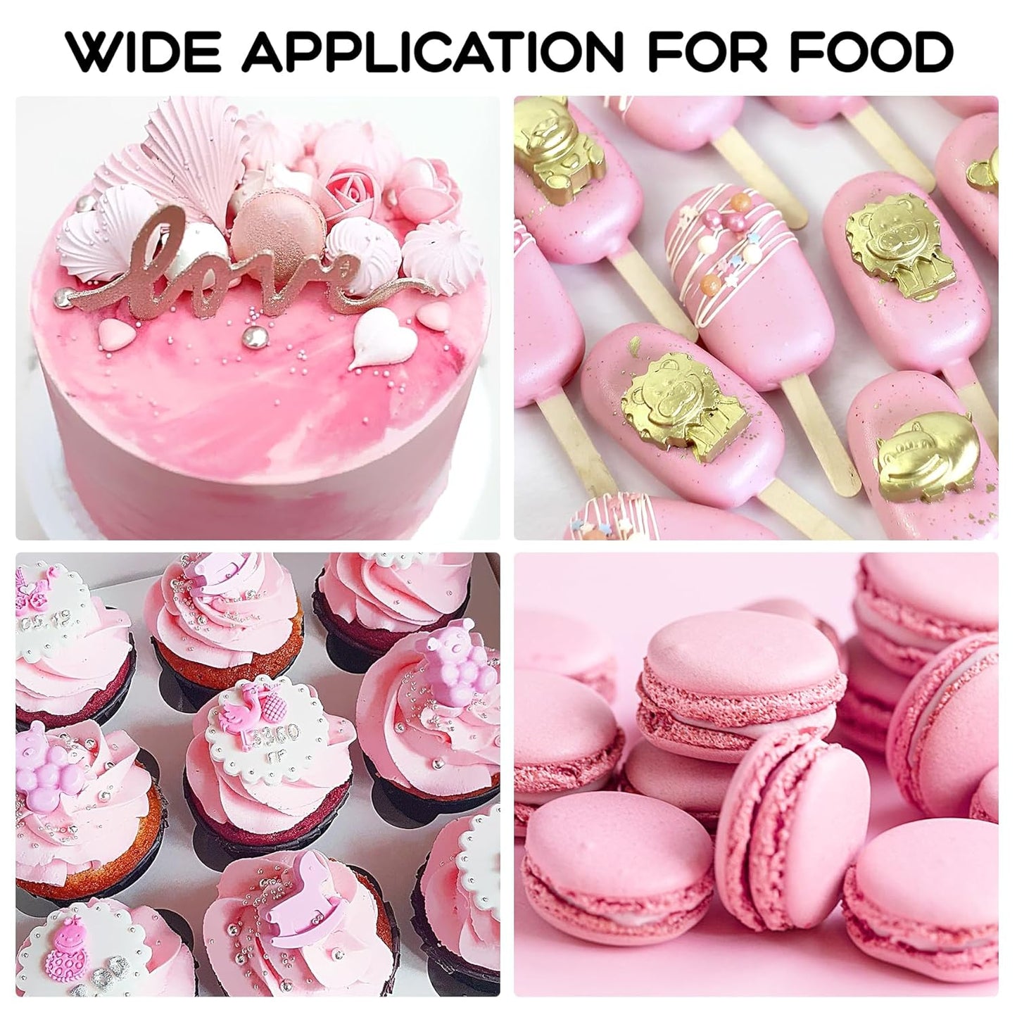 Pink Gel Food Coloring 4.5 oz Professional Grade Pink Food Dye Concentrated Gel Food Coloring for Icing Baking Cake Decorating Cookie Fondant Slime Easter Egg