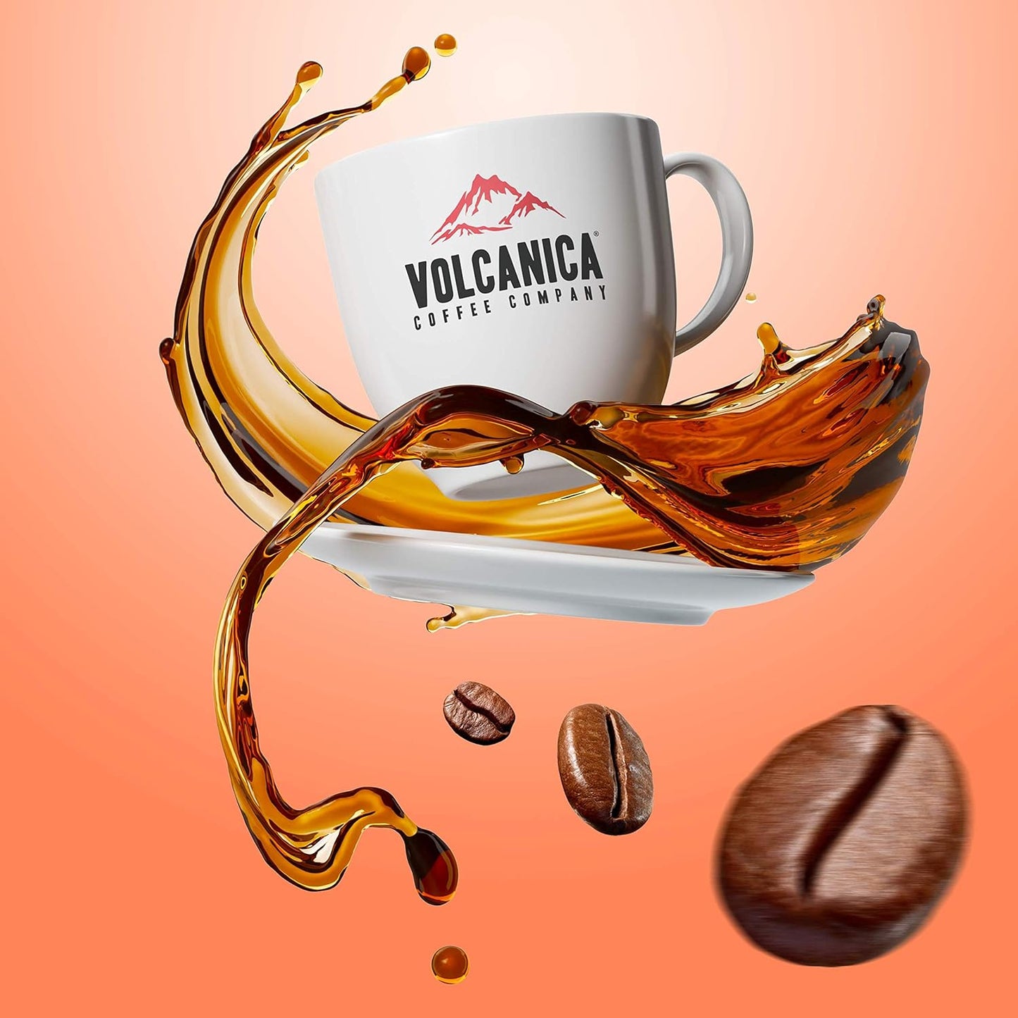 VOLCANICA COFFEE COMPANY Sulawesi Reserve Coffee, Dark Roast, Celebes Kalossi, Whole Bean, Fresh Roasted, 16-ounce