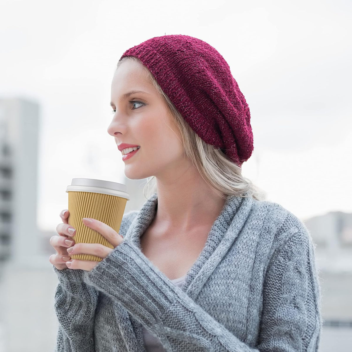 NYHI 100 10 oz Ripple Kraft Paper Cups Brown Hot Cold 3 Layer Rippled Small Insulated Disposable Coffee Cups for Cappuccino Hot Cocoa or Iced Drinks