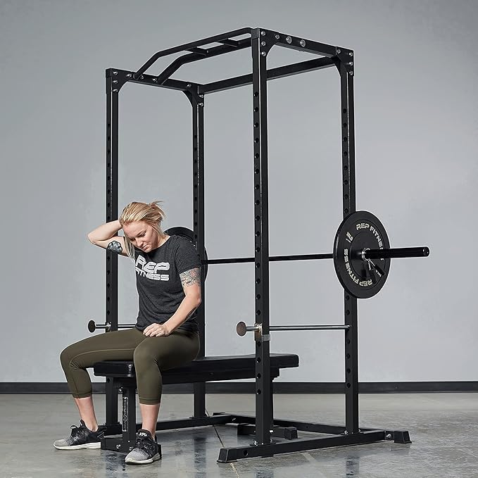 REP Fitness PR-1100 Power Rack - 700 lbs Rated Lifting Cage for Weight Training