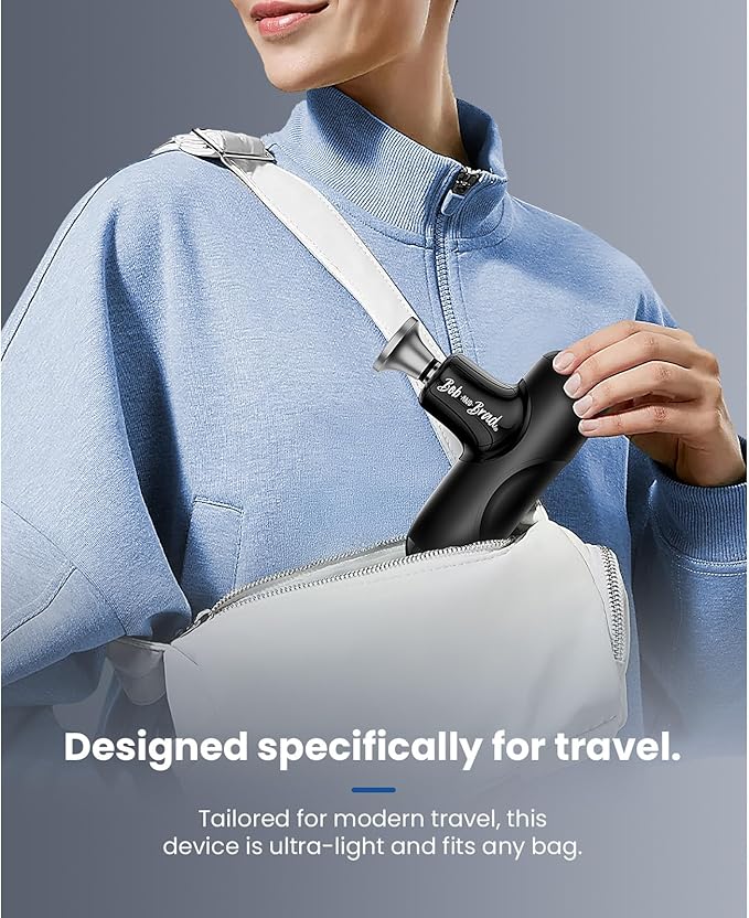 BOB AND BRAD Q2 Max Mini Massage Gun with Metal Head, Pocket-Sized Deep Tissue Massager Gun for Athletes, Professional Portable Percussion Muscle Massager Gun