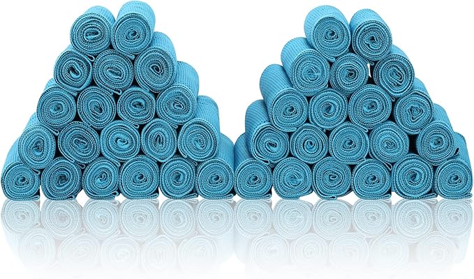 Cooling Towels 40 Pack 40"x 12", 160gsm Bulk Cool Towels, Soft Breathable, Super Absorbent, Quick Cold Towel, for Bowling, Yoga, Travel, Camping, Golf, Football, Hiking, Outdoor Work