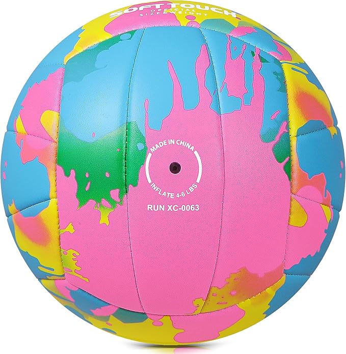 Beach Volleyball Official Size 5 Soft Waterproof Volleyball Sand Sports PU Ball for Indoor, Outdoor, Pool, Gym, Training