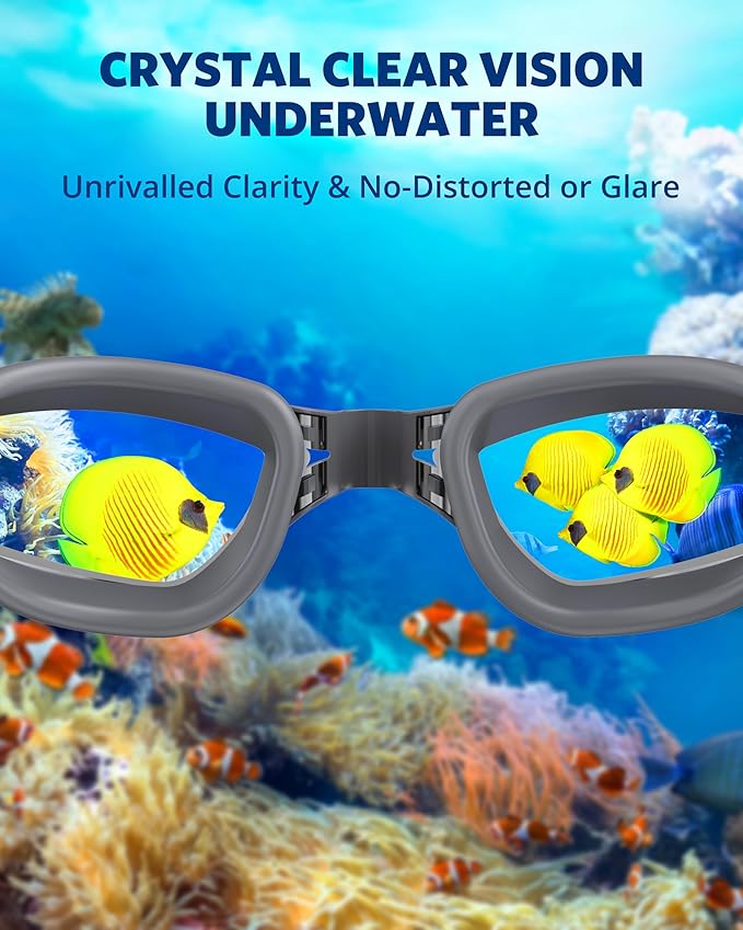 Aegend Swim Goggles, Swimming Goggles No Leaking Full Protection Adult Men Women Youth