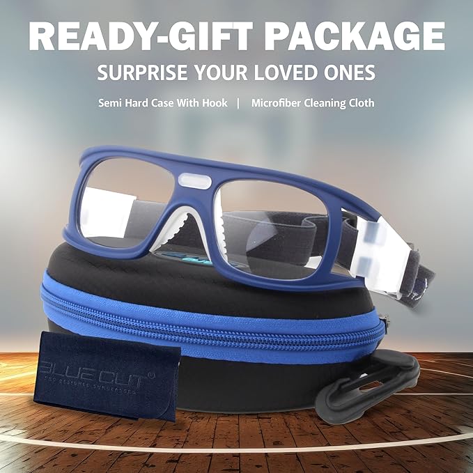 BLUE CUT Safety Outdoor Sports Goggles Unisex Anti Fog Ideal For Basketball Racquetball