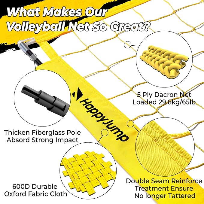 Adjustable Volleyball Training Net Equipment System 8x11 FT with Volleyball Practice for Adult Backyard Indoor Outdoor