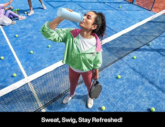 40 oz Insulated Water Bottle with 2-in-1 Straw and Spout Lid, Keep Cold 24H, Leak-Proof, BPA-Free, Double Wall Stainless Steel Water Bottle for Sports, Gym, Travel, and School (Mystic Glyph)