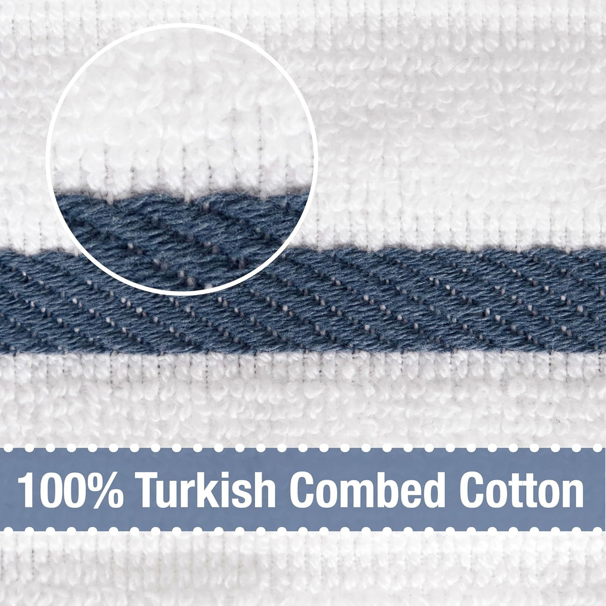 All-Clad Checked Kitchen Towel: Highly Absorbent, Super Soft Long Lasting - 100% Cotton, 17"x30" Tea Towel for Cleaning & Drying Dishes, Pans, Glassware, or Countertops, (1-Pack), Indigo