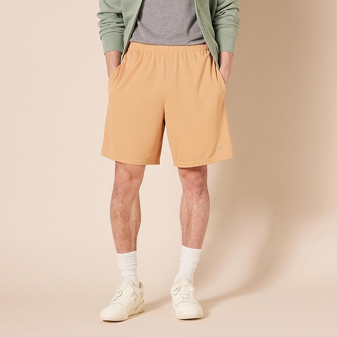 Amazon Essentials Men's Performance Tech Loose-Fit Shorts (Available in Big & Tall), Pack of 2
