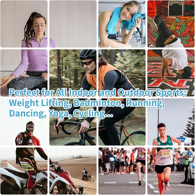 YESLIFE 4 Pack Cooling Towel 40"x12", Gym Towels for Men and Women, Soft Breathable Workout Towels for Yoga, Running, Sport, & More (Blue, Grey, Green, Pink)