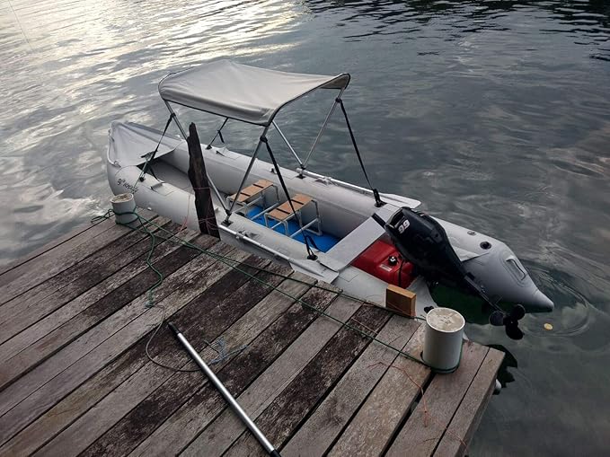 BRIS 15.4ft Inflatable Kayak 4 Person Canoe Boat