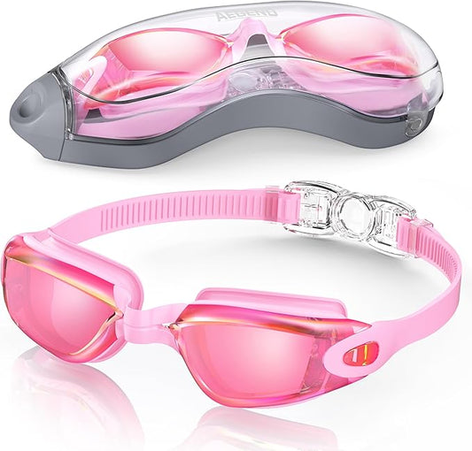 Aegend Swim Goggles, Swimming Goggles No Leaking Full Protection Adult Men Women Youth