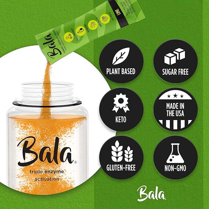 BALA Enzyme Sugar-Free Drink Mix Powder - Lime 0.25oz (10 Count)