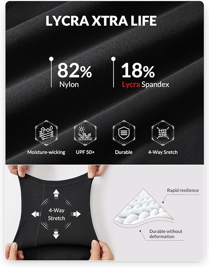 baleaf Women's 8"/ 5"/ 3" Biker Shorts High Waist Yoga Workout Gym Running Volleyball Spandex Shorts with Pockets