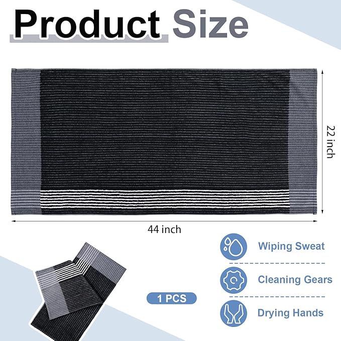 Mixweer Caddy Golf Towel 22" x 42" Large Caddy Towel Camping Sport Towels Cotton Soft Towels for Man Golf Lovers