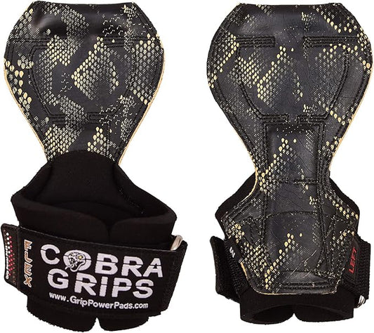 2018 Cobra Grips Flex Model Weight Lifting Gloves Heavy Duty Straps Alternative Power Lifting Hooks for Deadlifts with Padded Wrist Wrap Support Bodybuilding