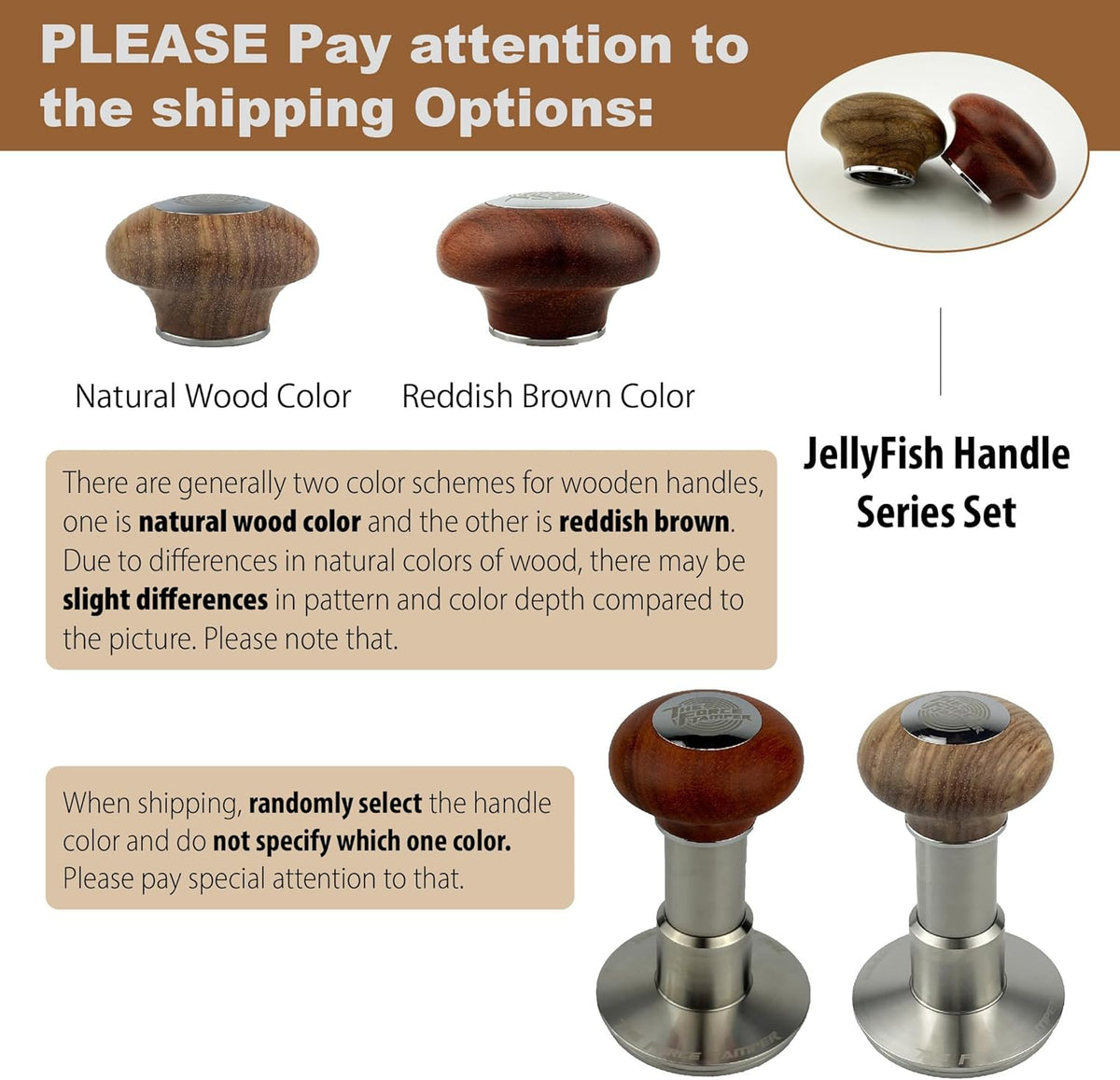The Force Tamper Automatic Impact Coffee Tamper Standard Set (Jelly,54.00mm)