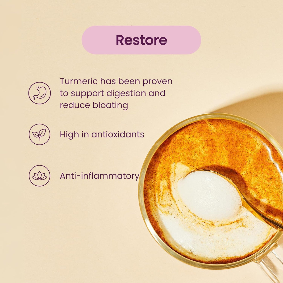 Blume Superfoods Latte - Turmeric Powder and Ginger Powder - Golden Milk, Cardamom, Ginger Root, Caffeine Free, Sugar-Free, Organic - Vegan, Keto Friendly, Gluten-Free - 25 Servings