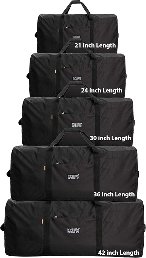 Heavy Duty Cargo Duffel Large Sport Gear Drum Set Equipment Hardware Travel Bag Rooftop Rack Bag