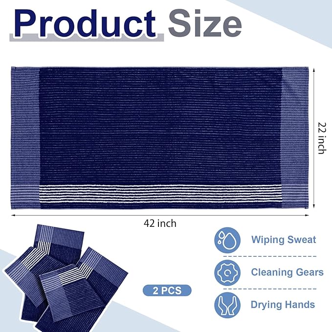 Mixweer Caddy Golf Towel 22" x 42" Large Caddy Towel Camping Sport Towels Cotton Soft Towels for Man Golf Lovers