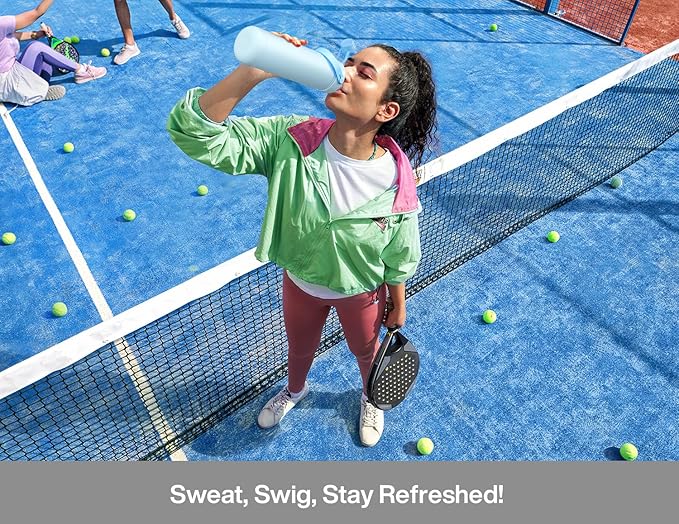 26 oz Insulated Water Bottle with 2-in-1 Straw and Spout Lid, Glow-in-the-Dark, 24H Cold, Leakproof, Fits in Car Cup Holder, Stainless Steel for Sports, Travel, and School (Luminous Flutter)