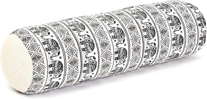 Leewadee Small Yoga Bolster – Shape-Retaining Cervical Neck Roll, Tube Pillow for Comfortable Reading, Kapok Filling, 22 x 6 x 6 inches