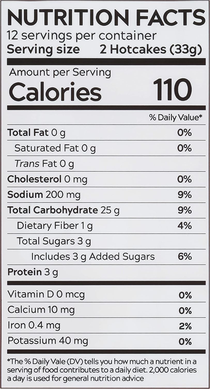 Classic Rolled Hotcakes Crepe Mix by American Table, Made with American-Grown Organic Wheat Flour & Pure Vanilla, French-Style, Non-GMO, Low Sugar, No Preservatives, Quick Prep, Makes 24 Crepes (14 oz, Pack of 1)