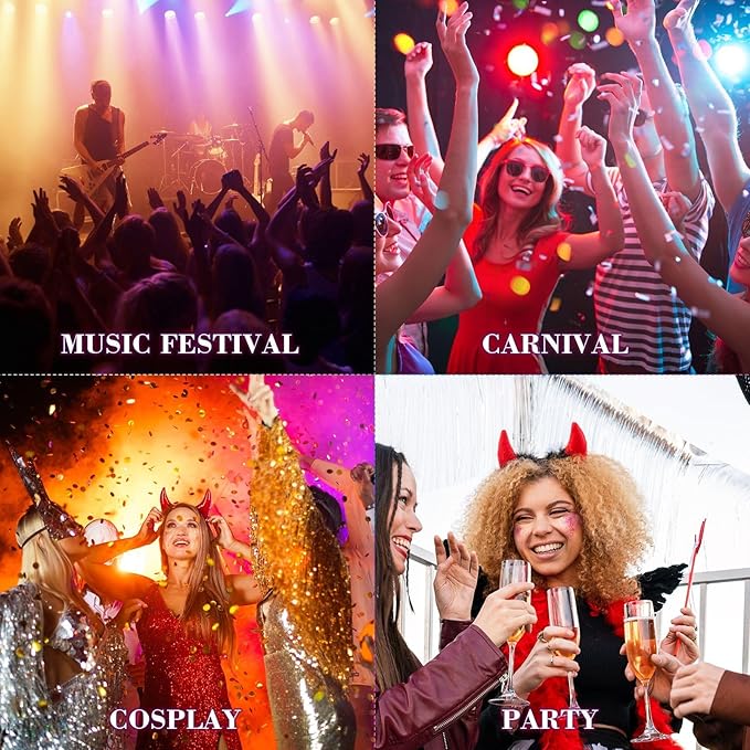 Body Glitter Gel - 4th of July Accessories, Sparkly Chunky Glitter Hair for Kids Women, Iridescent Glitter Freckles, Singer Concert Festival Rave Accessories (Mermaid Glitter)