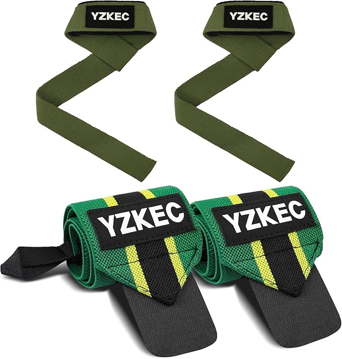 24" Cotton Weight Lifting Wrist Straps with Neoprene Cushioned Padded for Wrist Support and Protection，Weightlifting，Strength Training，Bodybuilding，Powerlifting，Dumbbell Workout，Men and Women (Pair)