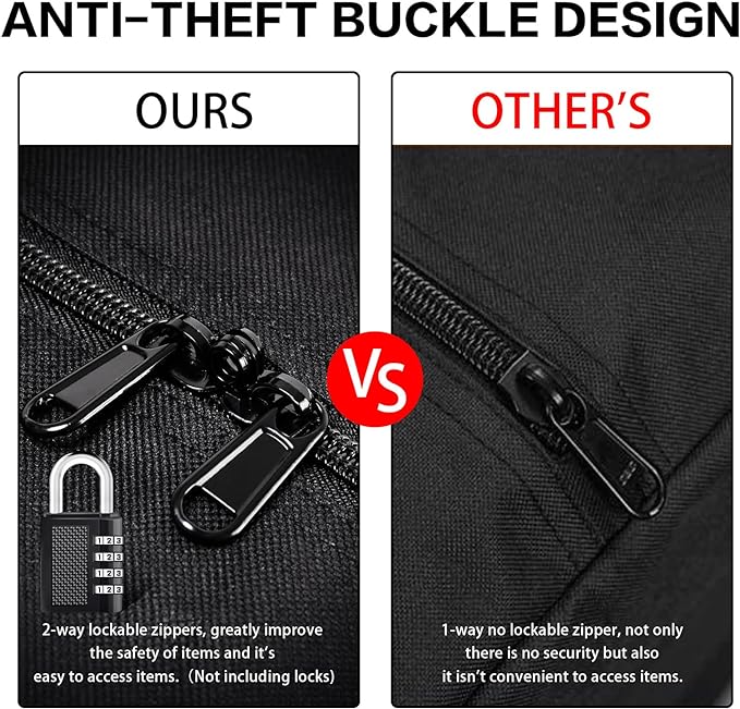 46 Inch Travel Duffle Bag Extra Large Sport Equipment Duffel Bags with 2-way Lockable Zippers