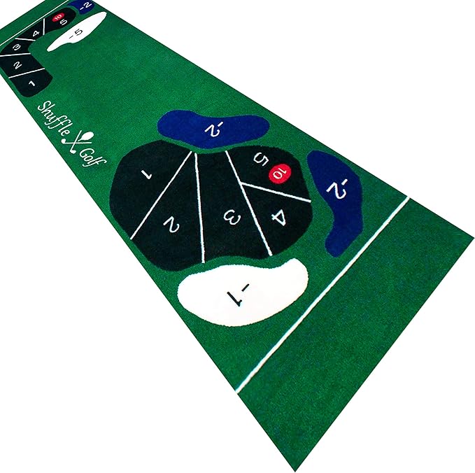 2' x 9' Interactive Golf Putting Mat with Non-Skid Rubber Back