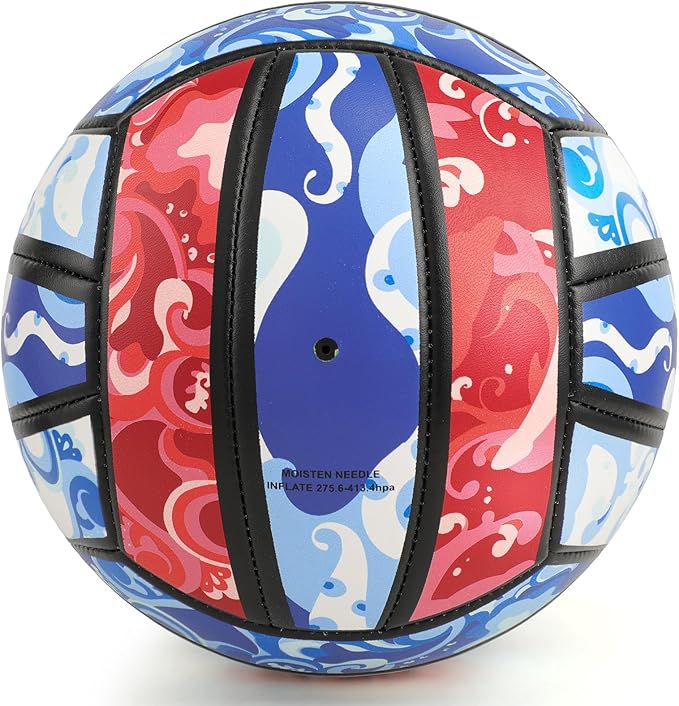 Beach/Water/Sand Volleyballs, Outdoor/Indoor Official Size, Soft Touch Volleyball for Beginners, Cute Volley Ball for Girls/Kids/Youth, Ideal Gifts with Pump for Backyard, Pool, Middle School