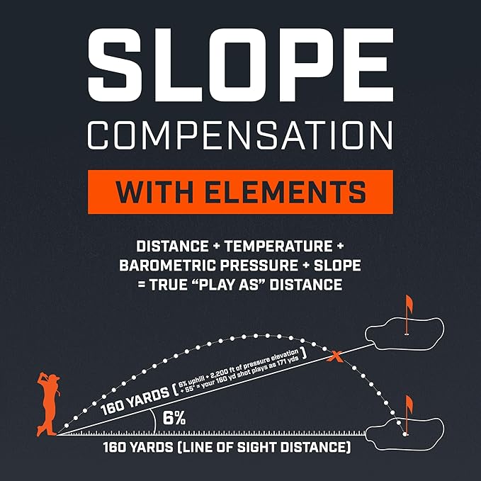 Bushnell Pro X3+ Golf Rangefinder with Wind Speed and Direction,1300 Yard Range,7X Magnification, Pin Locking with Visual Jolt