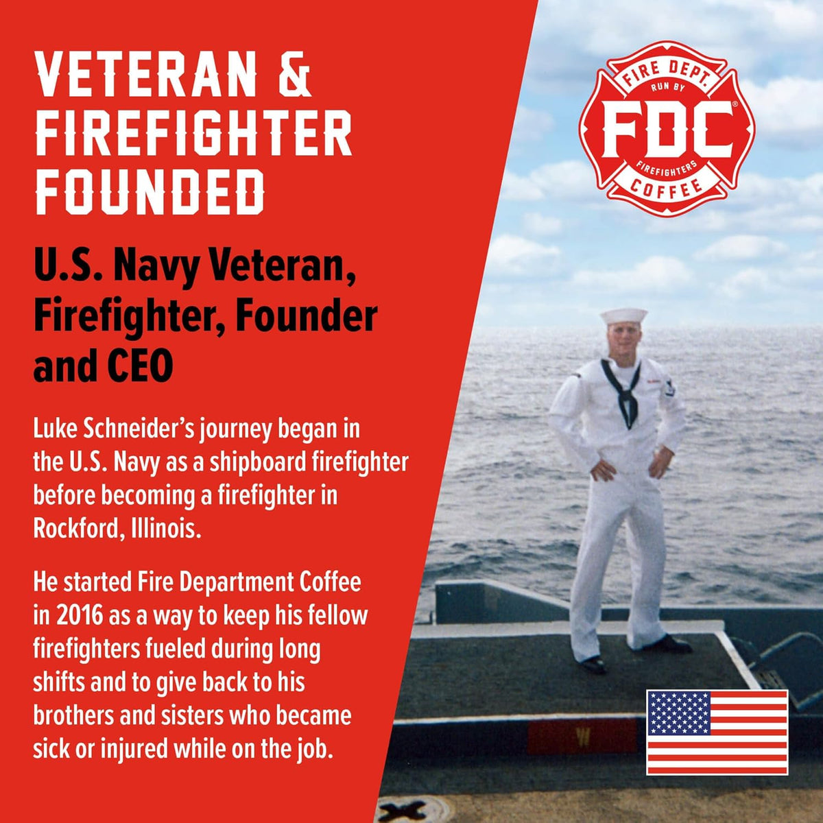 Fire Department Coffee - Black Cherry Bourbon Coffee - Gives Back to Firefighters - Premium Bourbon Infused Ground - Non-Alcoholic - Roasted in the USA - Veteran Owned (12 oz, Pack of 2)