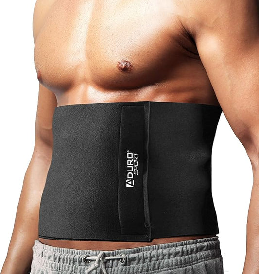 Aduro Waist Trainer for Men Women Sweat Belt Trimmer Body Shaper Exercise Belt