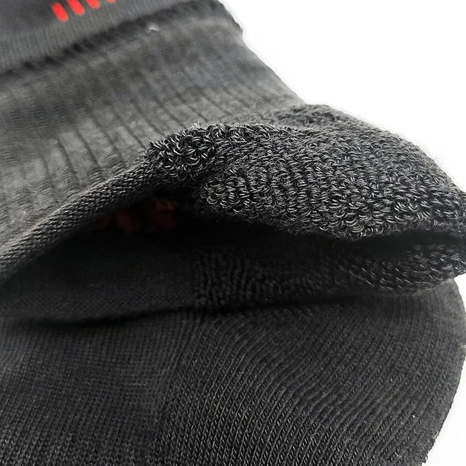 BERING Men's Athletic Ankle Socks Cushioned Quarter Running (6 Pairs)