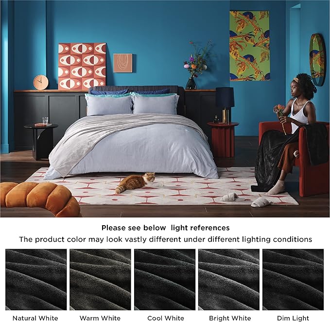 Bedsure Twin XL Fleece Blanket Dorm Bedding - Lightweight Soft Cozy Blankets for Bed, Sofa, Couch, Travel, Camping, Black, 66"x90"