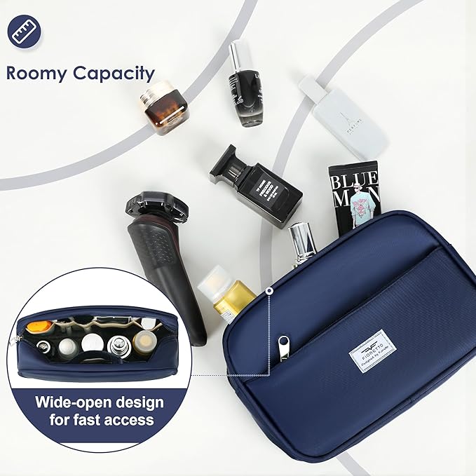 FIORETTO Womens Gym Tote Duffle Bag with Toiletry Bag, Sports Duffel Overnight Hospital Workout Carry on Bag for Girls with Wet Pocket & Shoe Compartment, Ideal for Travel, Swimming, Dance Navy Blue