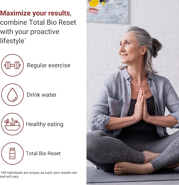 ACTIVATEDYOU Total Bio Reset- Detox Formula for Cleansing & Flushing Digestive System for Radiant Skin & Sustained Energy w/Chlorella, Kiwi Fruit, and Dandelion Root (60 Capsules)