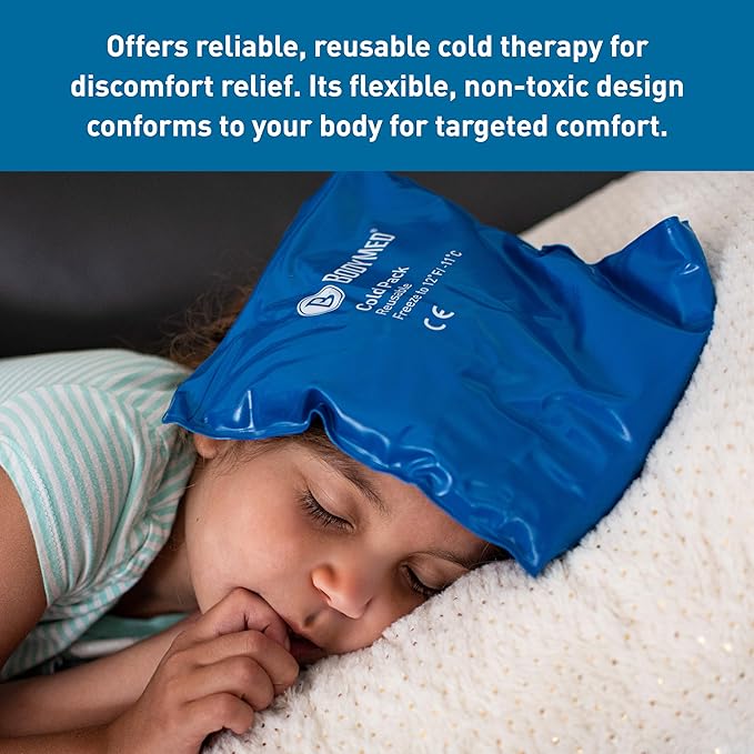 BodyMed Reusable Vinyl Ice Pack for Knee, Arm, Elbow, Shoulder, Back - Professional Grade Cold Therapy for Injuries, Aches, Swelling, Bruises, Sprains - 14 in. x 12 in. (Standard)