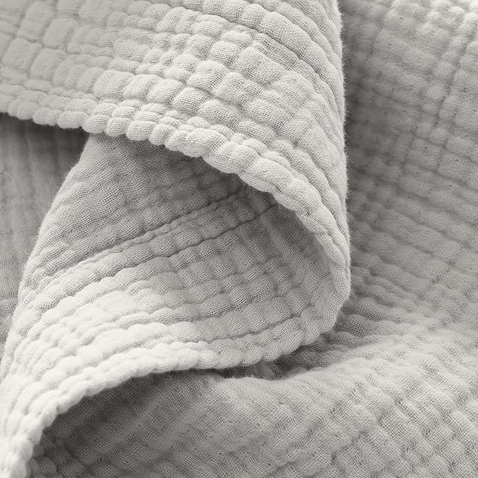 BOLL & BRANCH Dream Bed Blanket - Full/Queen, Mist - Luxury 100% Organic Cotton - Soft, Lightweight and Breathable - Cloud-Like Touch