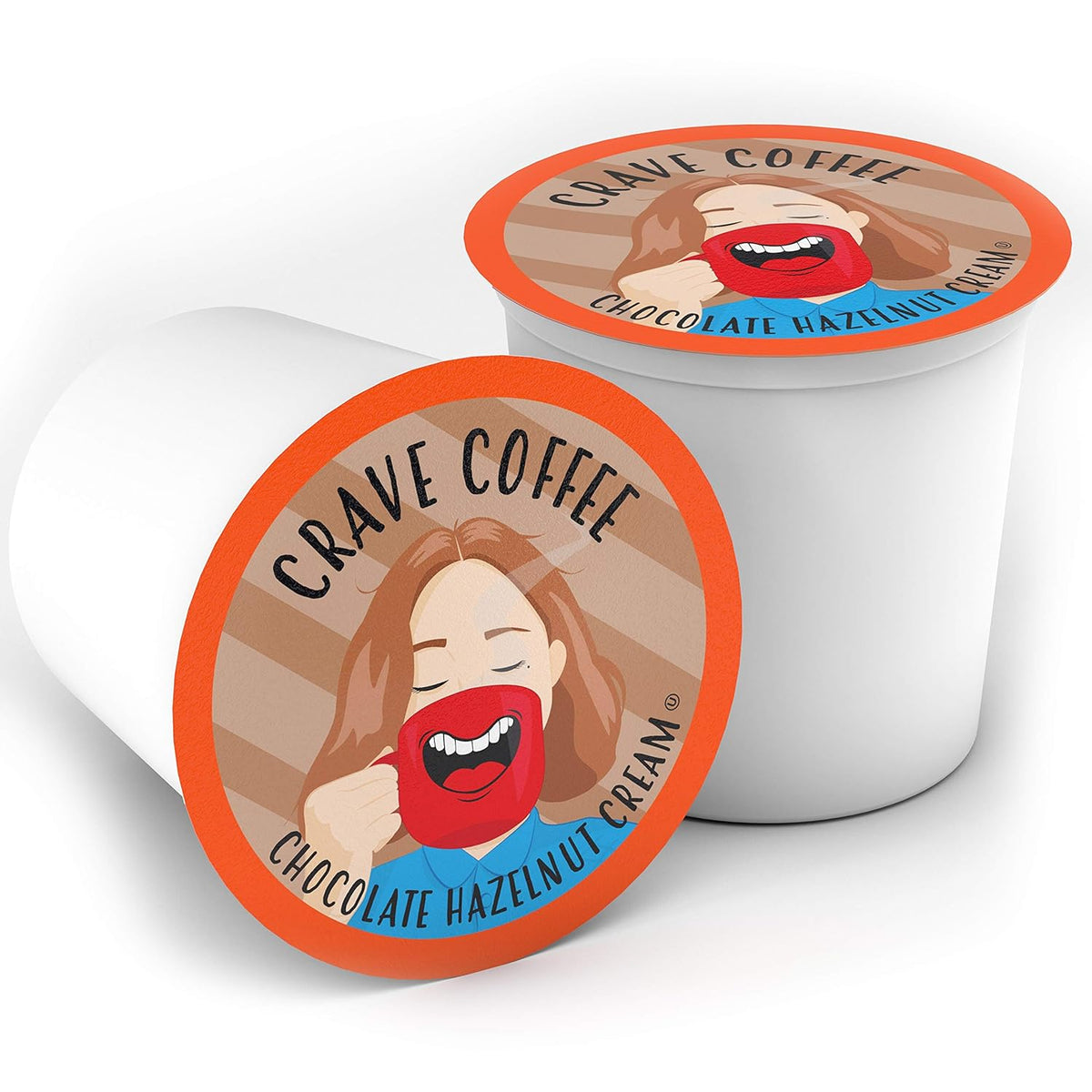 Crave Beverages Chocolate Hazelnut Creme Coffee Pods for Keurig K Cup Brewers, 100 Count