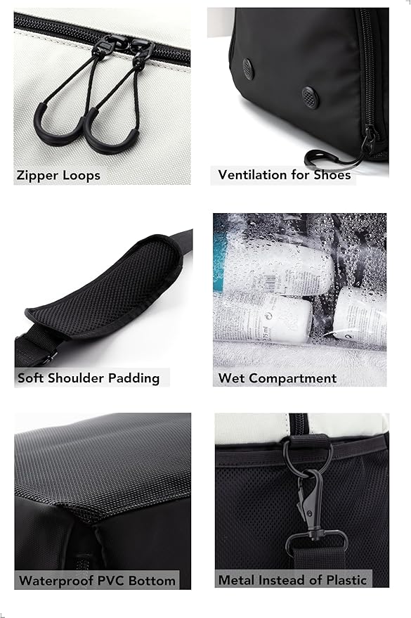 Fitgriff® Gym Bag V2 for Men and Women with Shoe & Wet Compartment - Duffle Bag for Travel, Sports, Fitness and Workout